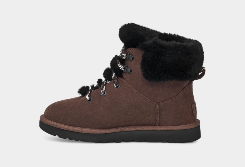 Cizme Ugg Clasici Mini Alpine Dantela Dama Maro | 9421IATBY