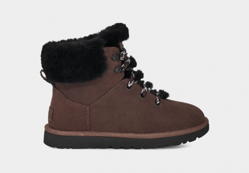 Cizme Ugg Clasici Mini Alpine Dantela Dama Maro | 9421IATBY