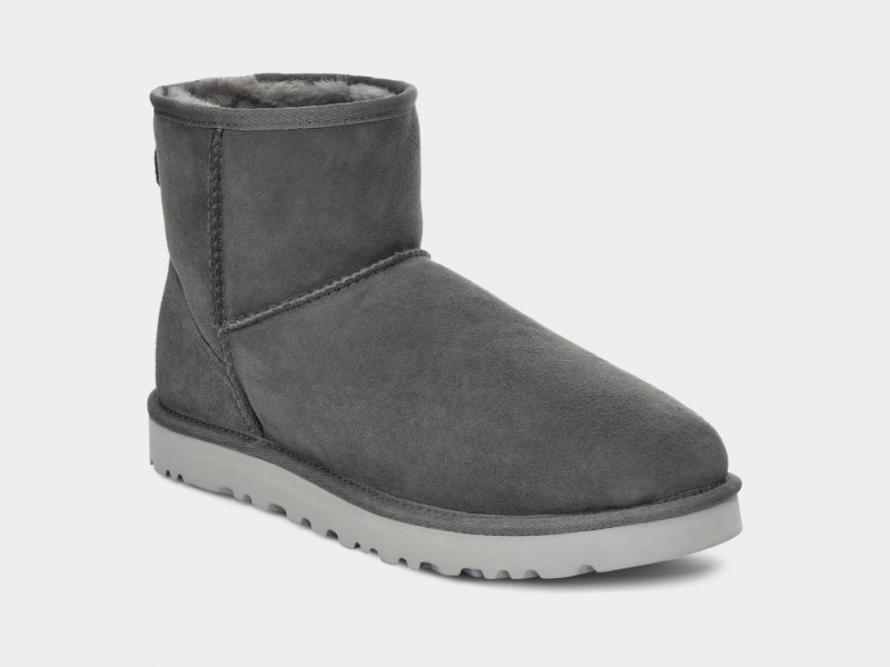 Cizme Ugg Clasici Mini Barbati Gri Inchis | 0581VXCAI