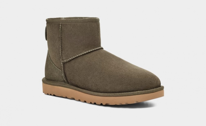 Cizme Ugg Clasici Mini II Dama Gri | 7165PRAVN