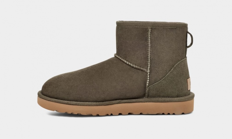 Cizme Ugg Clasici Mini II Dama Gri | 7165PRAVN