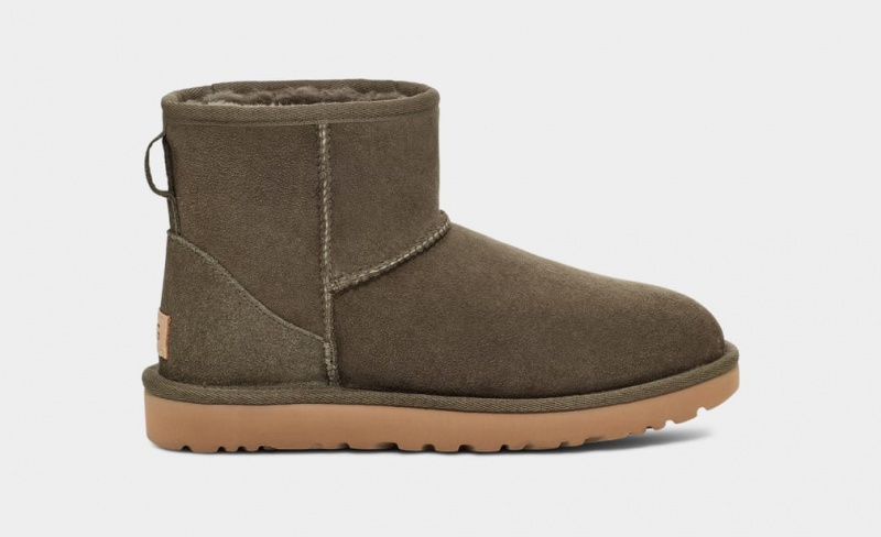 Cizme Ugg Clasici Mini II Dama Gri | 7165PRAVN