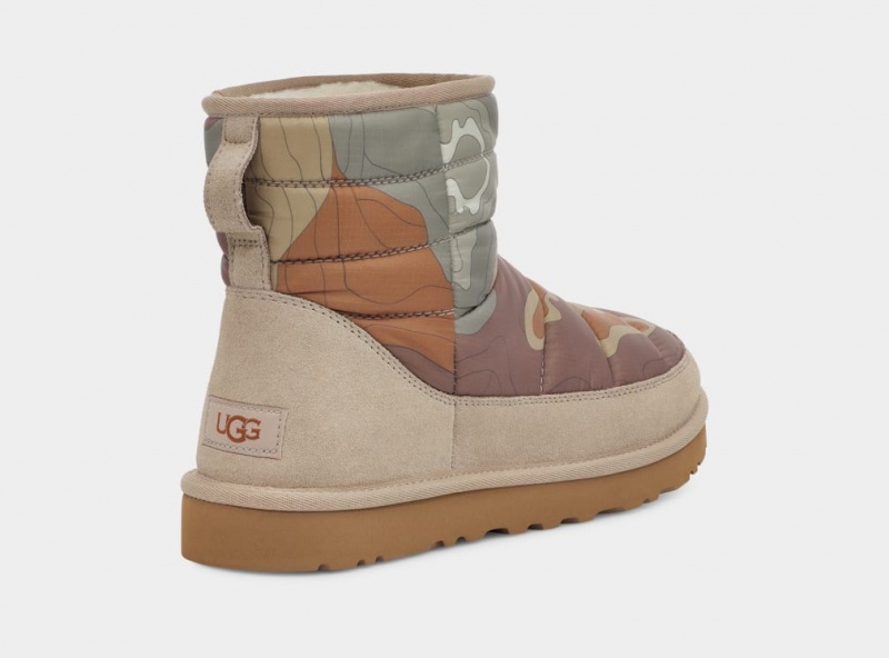 Cizme Ugg Clasici Mini LTA Calio Barbati Ciocolata | 1498YFOPZ