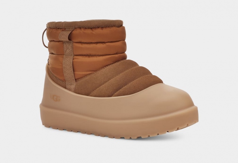 Cizme Ugg Clasici Mini Pull-On Weather Barbati Maro | 6384ERBTQ