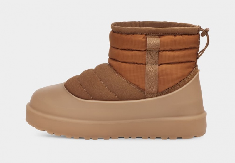 Cizme Ugg Clasici Mini Pull-On Weather Barbati Maro | 6384ERBTQ