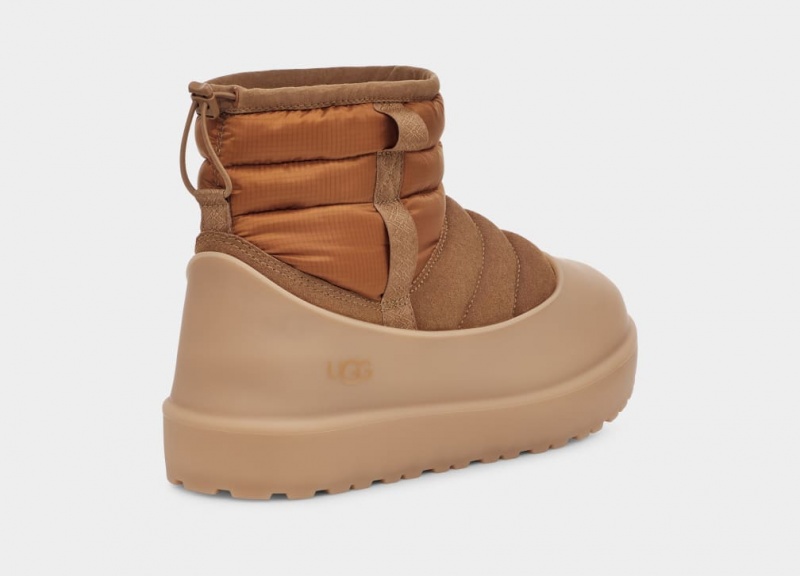 Cizme Ugg Clasici Mini Pull-On Weather Barbati Maro | 6384ERBTQ