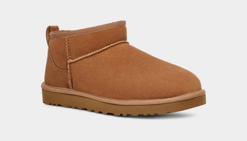 Cizme Ugg Clasici Ultra Mini Barbati Maro | 1582LJUGK