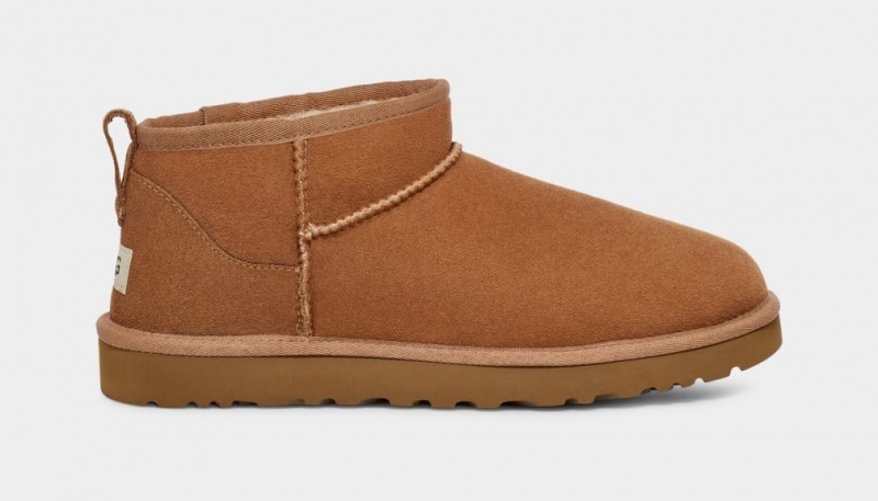 Cizme Ugg Clasici Ultra Mini Barbati Maro | 1582LJUGK