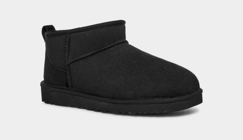 Cizme Ugg Clasici Ultra Mini Barbati Negrii | 0317RPMCE