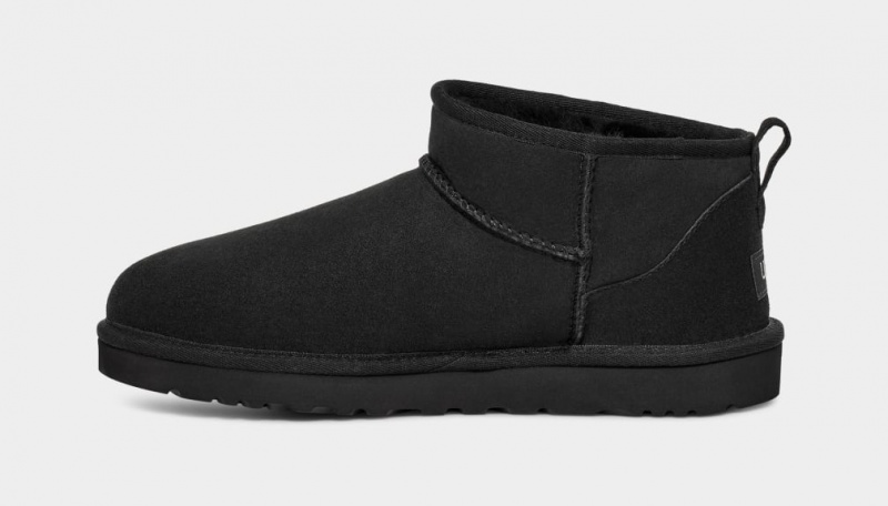 Cizme Ugg Clasici Ultra Mini Barbati Negrii | 0317RPMCE