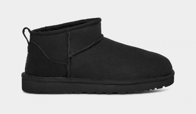 Cizme Ugg Clasici Ultra Mini Barbati Negrii | 0317RPMCE