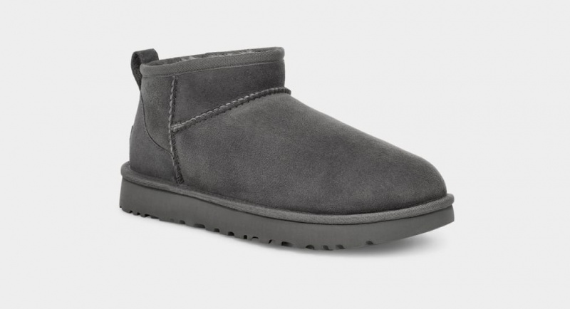 Cizme Ugg Clasici Ultra Mini Dama Gri | 3960CFKIQ