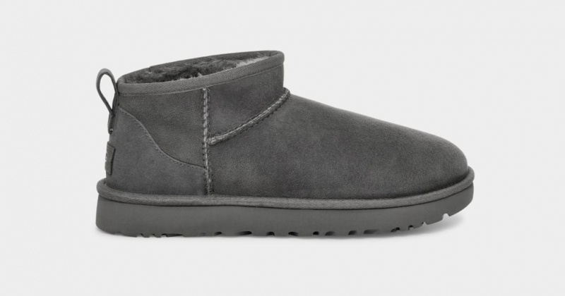 Cizme Ugg Clasici Ultra Mini Dama Gri | 3960CFKIQ