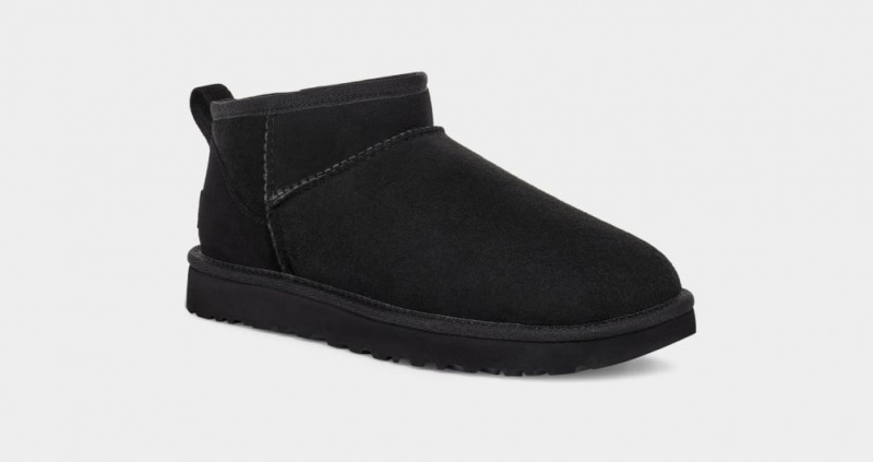 Cizme Ugg Clasici Ultra Mini Dama Negrii | 5704EAJSM