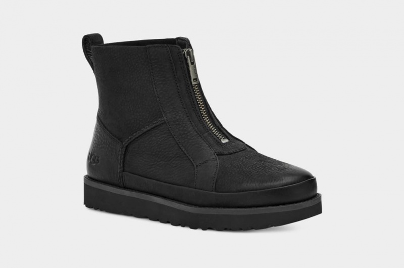 Cizme Ugg Deconstructed Front Zip Dama Negrii | 3768KGPTE