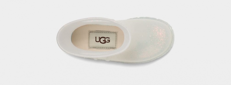 Cizme Ugg Drizlita Glitter Copii Albi | 1942AEIDP