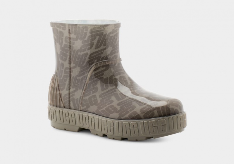 Cizme Ugg Drizlita Grafice Monogram Dama Verzi | 3186PHGFX