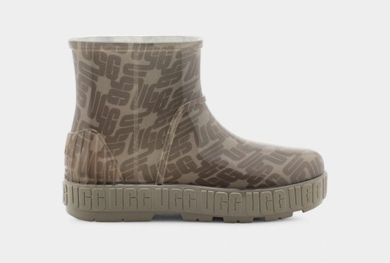 Cizme Ugg Drizlita Grafice Monogram Dama Verzi | 3186PHGFX