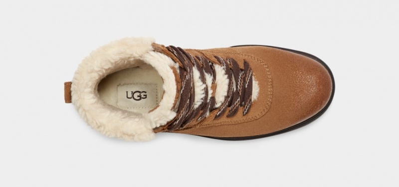 Cizme Ugg Harrison Cozy Dantela Dama Maro | 4153XKGLW