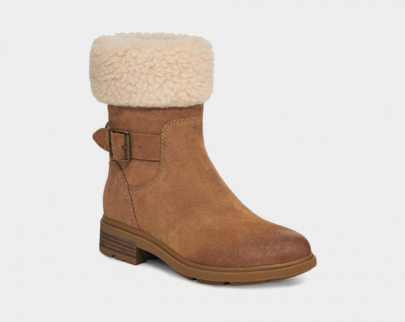 Cizme Ugg Harrison Cuff Dama Maro | 8342CAZKV