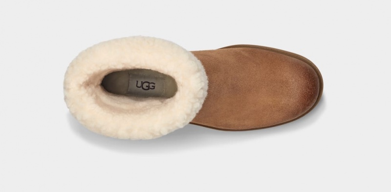 Cizme Ugg Harrison Cuff Dama Maro | 8342CAZKV