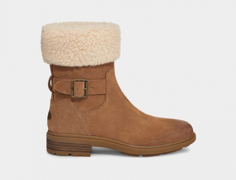 Cizme Ugg Harrison Cuff Dama Maro | 8342CAZKV