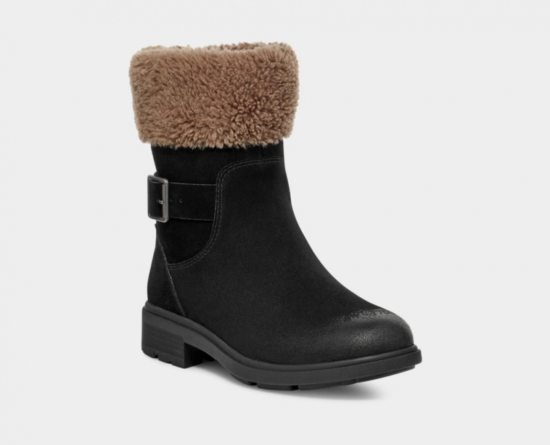 Cizme Ugg Harrison Cuff Dama Negrii | 6297GJXVK