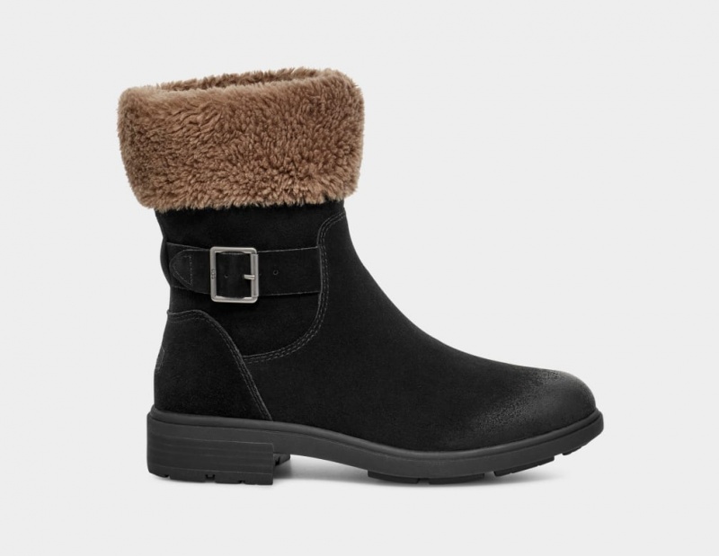 Cizme Ugg Harrison Cuff Dama Negrii | 6297GJXVK