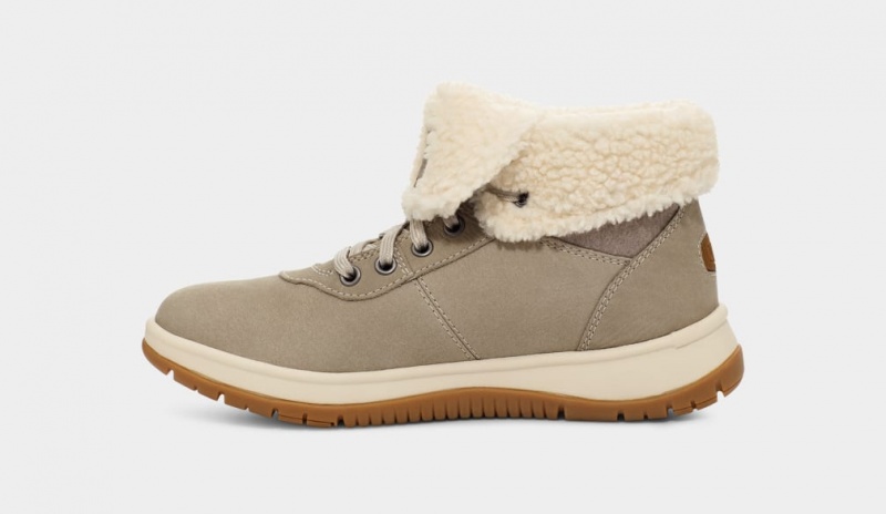 Cizme Ugg Lakesider Mid-High Dantela Up Dama Gri | 9238OQREF