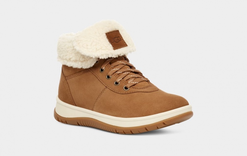 Cizme Ugg Lakesider Mid-High Dantela Up Dama Maro | 5168GBNJM