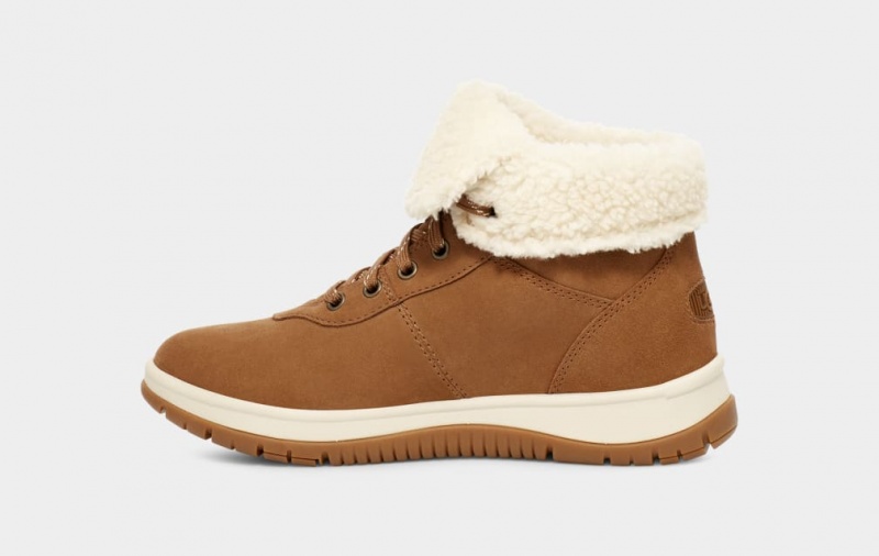 Cizme Ugg Lakesider Mid-High Dantela Up Dama Maro | 5168GBNJM