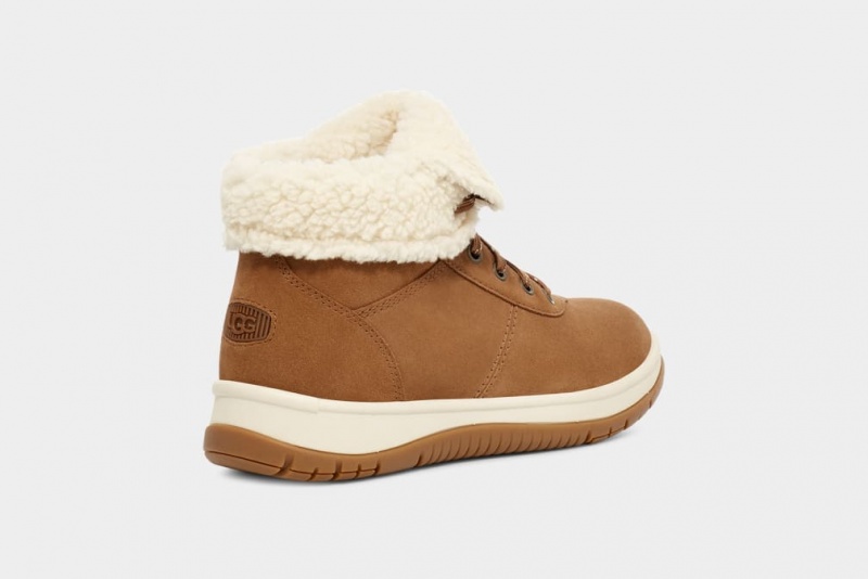 Cizme Ugg Lakesider Mid-High Dantela Up Dama Maro | 5168GBNJM