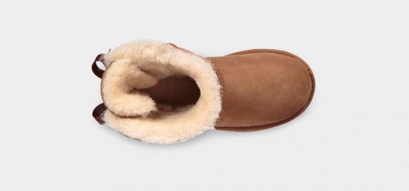 Cizme Ugg Mini Bailey Bow II Copii Maro | 7026OVEBQ