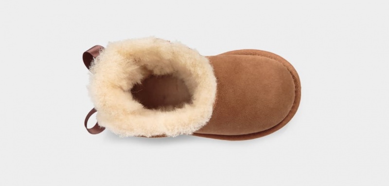 Cizme Ugg Mini Bailey Bow II Copii Maro | 4185DSPJW