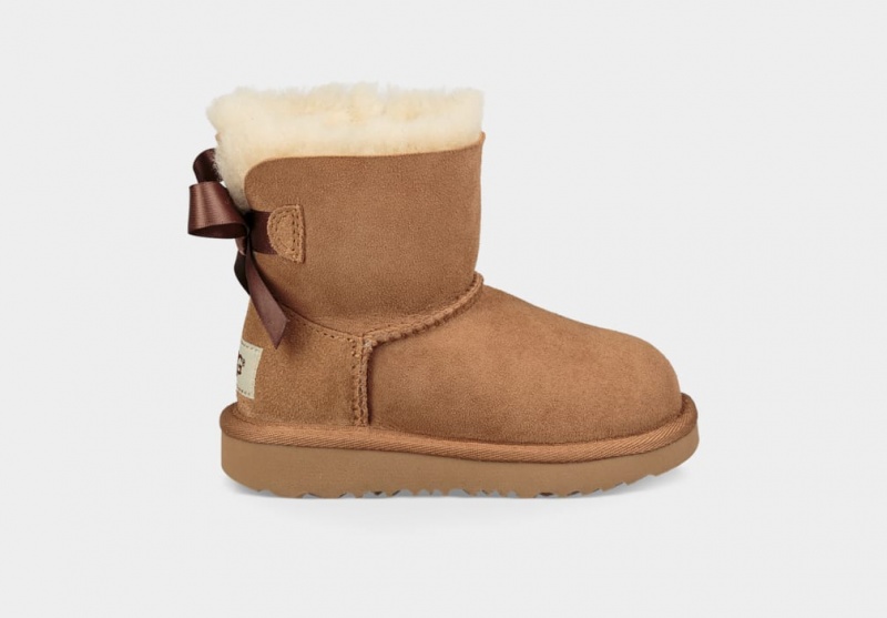 Cizme Ugg Mini Bailey Bow II Copii Maro | 4185DSPJW