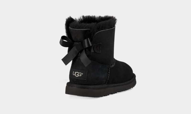 Cizme Ugg Mini Bailey Bow II Copii Negrii | 2530FJDWS