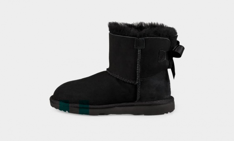 Cizme Ugg Mini Bailey Bow II Copii Negrii | 2530FJDWS