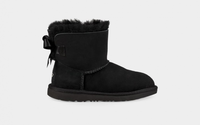 Cizme Ugg Mini Bailey Bow II Copii Negrii | 2530FJDWS