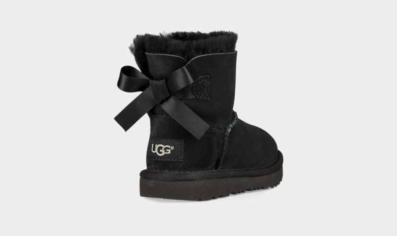 Cizme Ugg Mini Bailey Bow II Copii Negrii | 6319YKQET