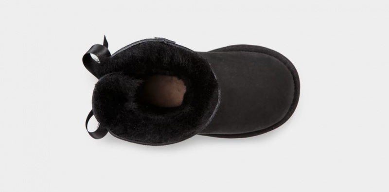 Cizme Ugg Mini Bailey Bow II Copii Negrii | 6319YKQET