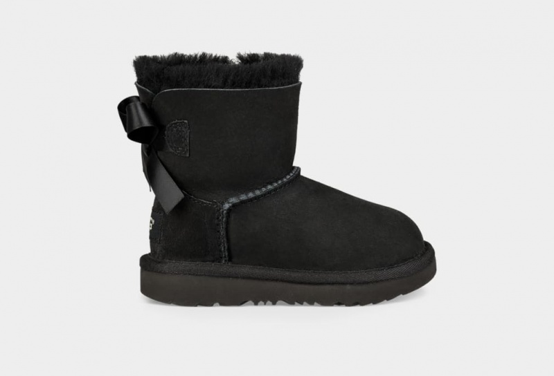 Cizme Ugg Mini Bailey Bow II Copii Negrii | 6319YKQET