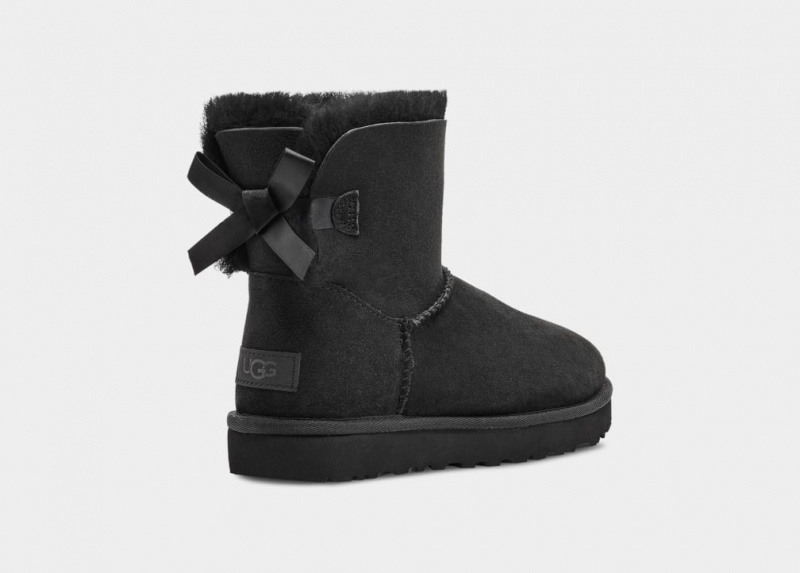 Cizme Ugg Mini Bailey Bow II Dama Negrii | 3416AUMVL