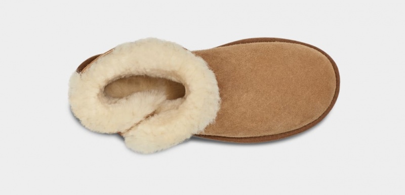 Cizme Ugg Mini Bailey Button II Dama Maro | 7640AOBKI