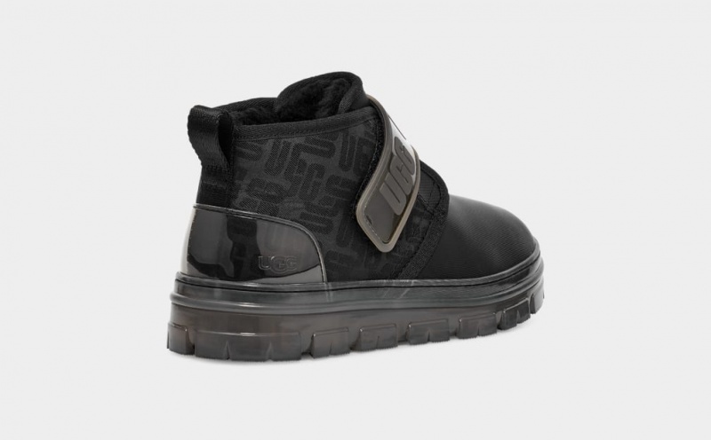 Cizme Ugg Neumel Grafice Monogram Dama Negrii | 3057KBWRP