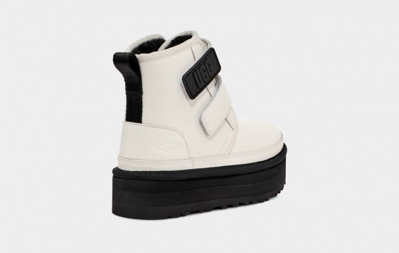 Cizme Ugg Neumel Piele Copii Albi | 7928ARLYE