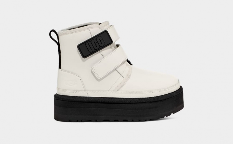 Cizme Ugg Neumel Piele Copii Albi | 7928ARLYE