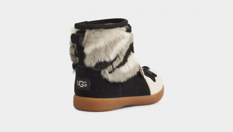 Cizme Ugg Panda Stuffie Copii Negrii | 0675LGFON