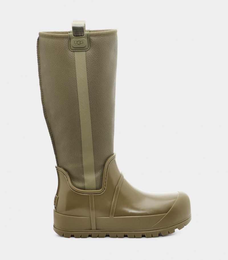 Cizme Ugg Raincloud Cizme Inalte Dama Masline Verzi | 7321TJDHQ