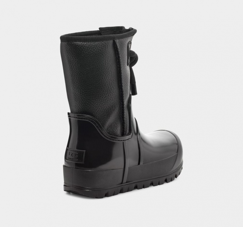 Cizme Ugg Raincloud Dantela Dama Negrii | 3742GJUQD