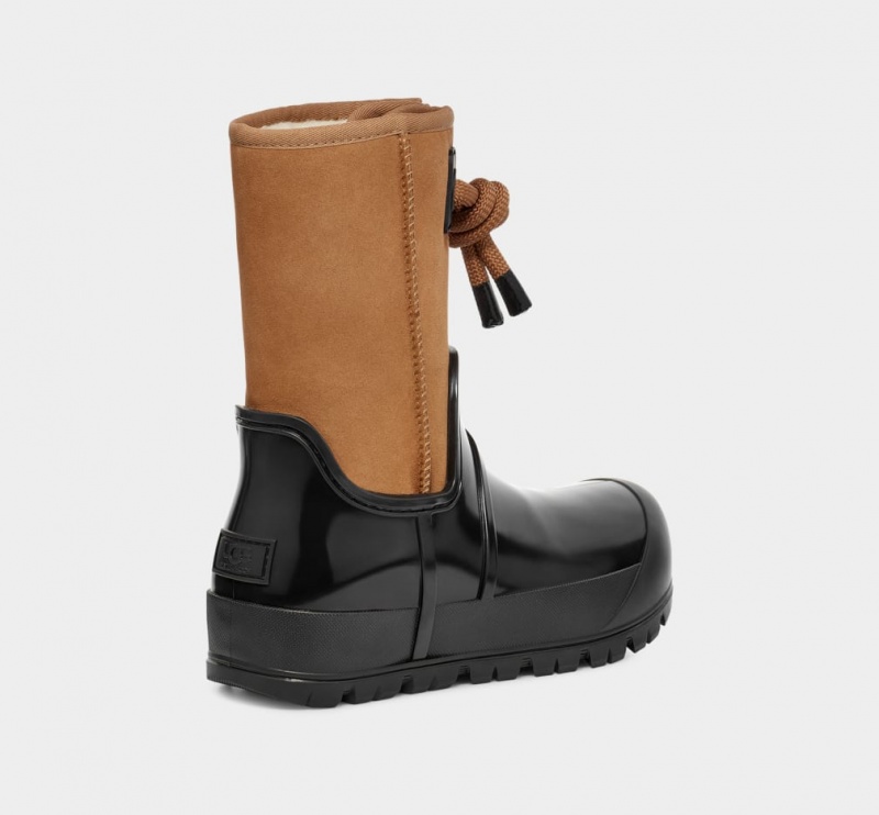 Cizme Ugg Raincloud Dantela Piele Intoarsa Dama Maro | 3076SYZJX